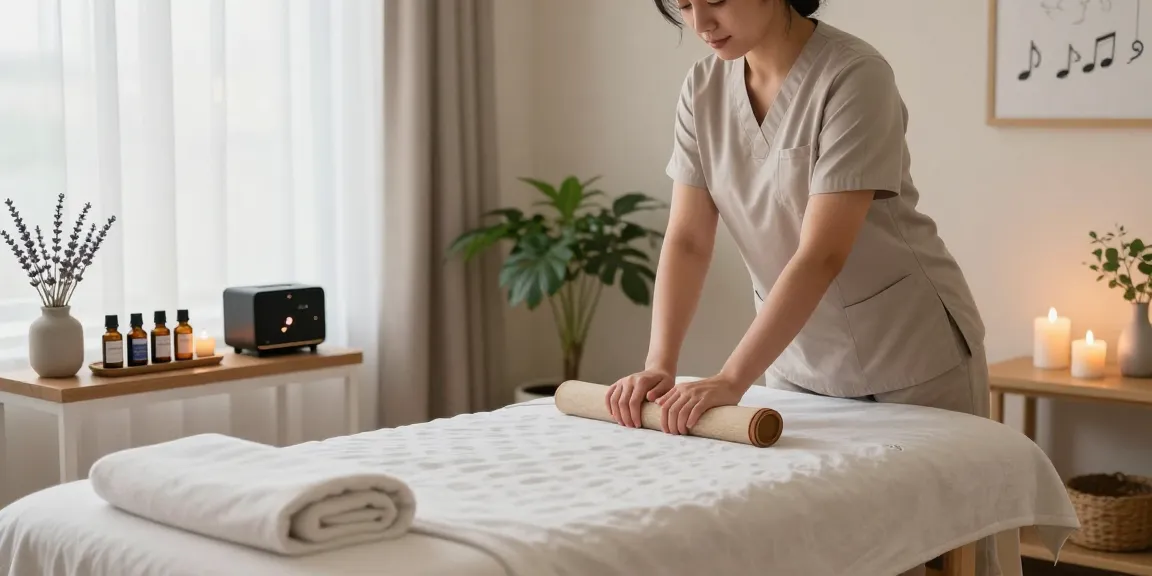 Experience 고양출장안마 in a soothing massage environment with essential oils and tranquil lighting.